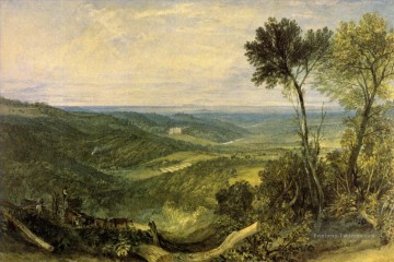 La Vallée d’Ashburnham romantique Turner Peinture à l'huile